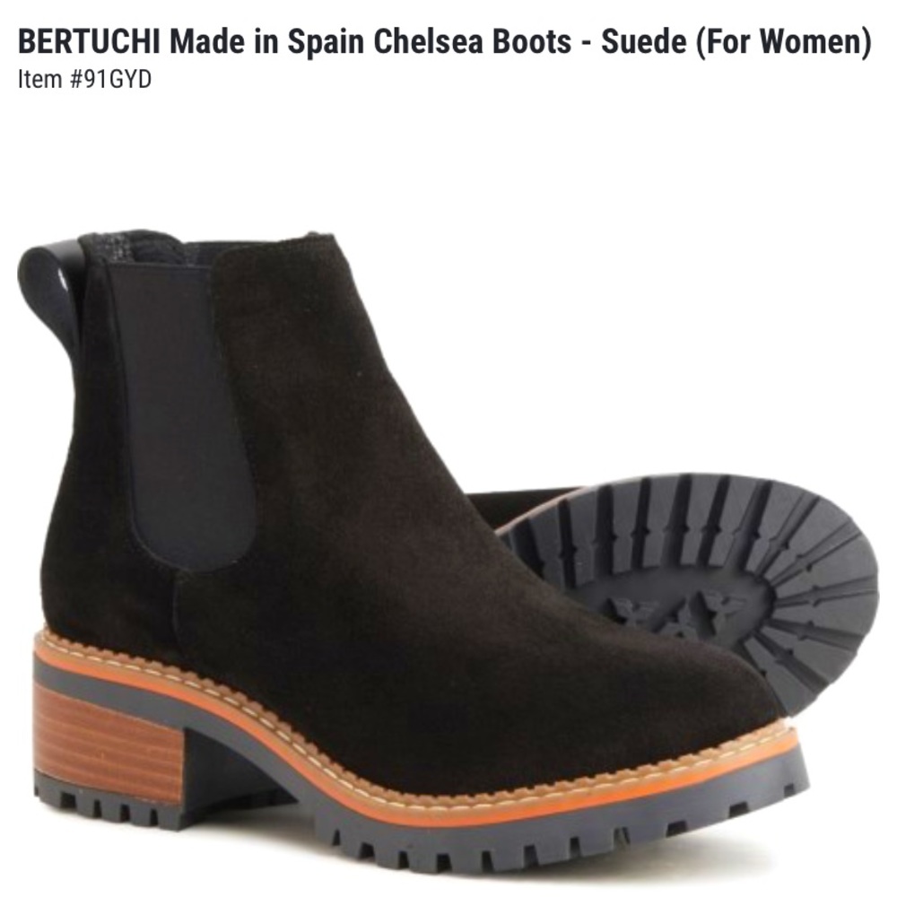 BERTUCHI Made in Spain Suede Chelsea Boots